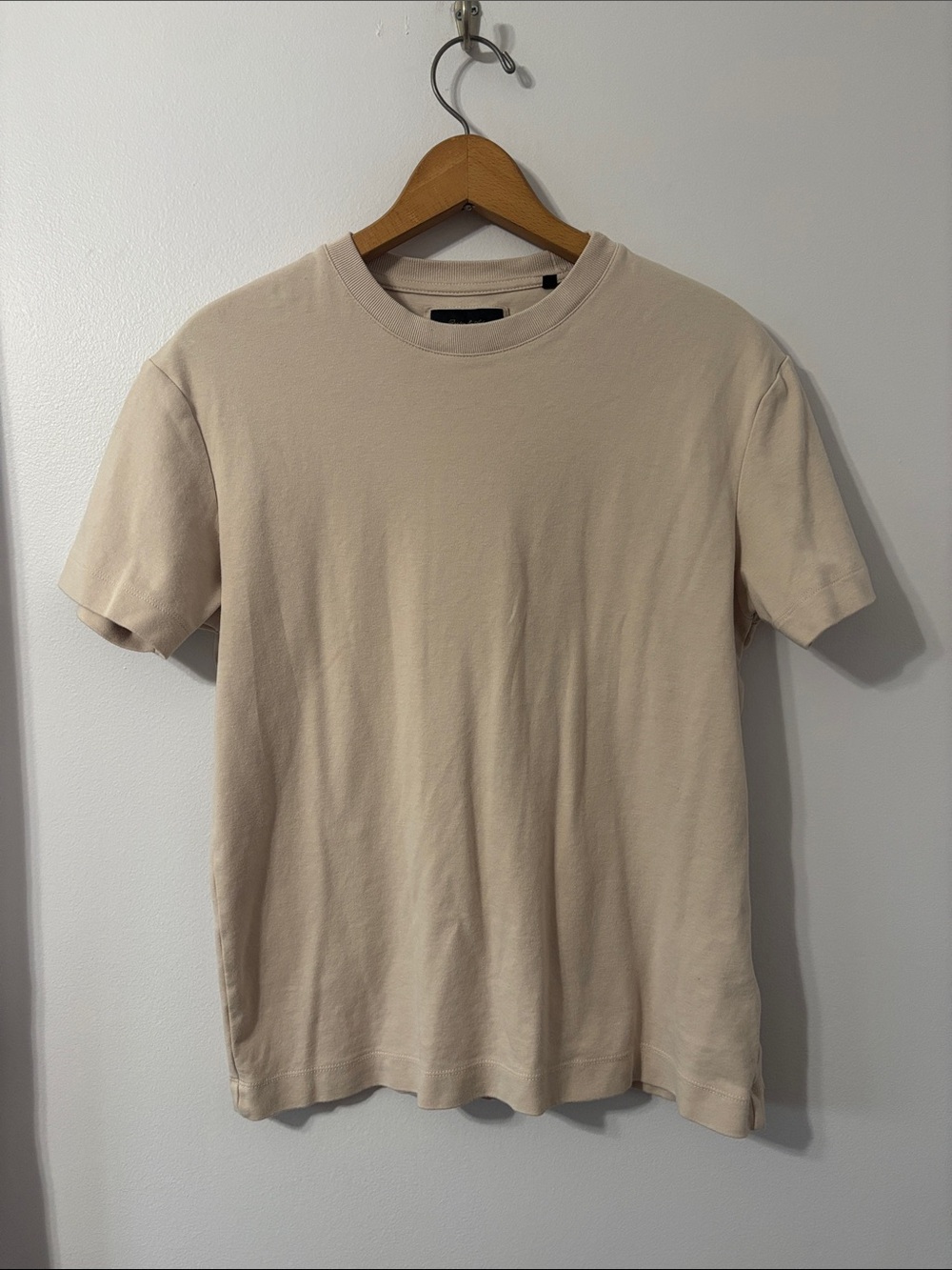 Porter & Ash Classic Crew Neck Tan Short Sleeve Tee